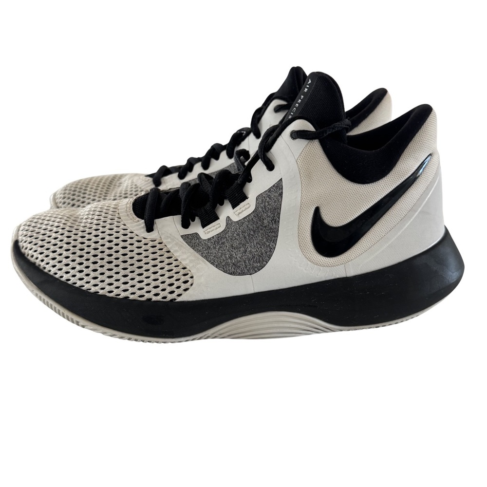 Nike Air Precision Basketball Shoes Men’s Size 7 White Black Mesh AA7069-100 - Picture 4 of 9
